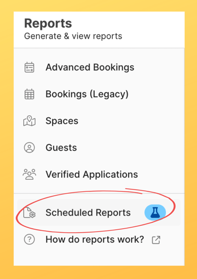 scheduled reports