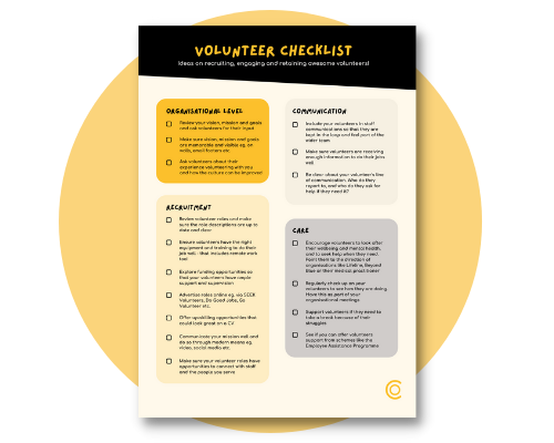 Volunteer checklist