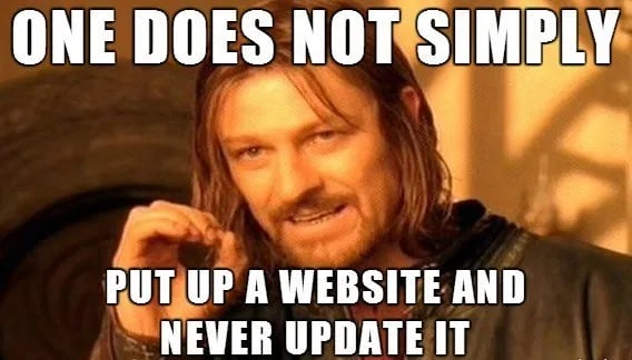 Funny website meme