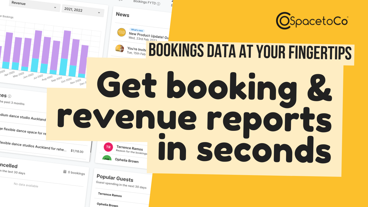 Automate your venue reporting with SpacetoCo - get data at your fingertips