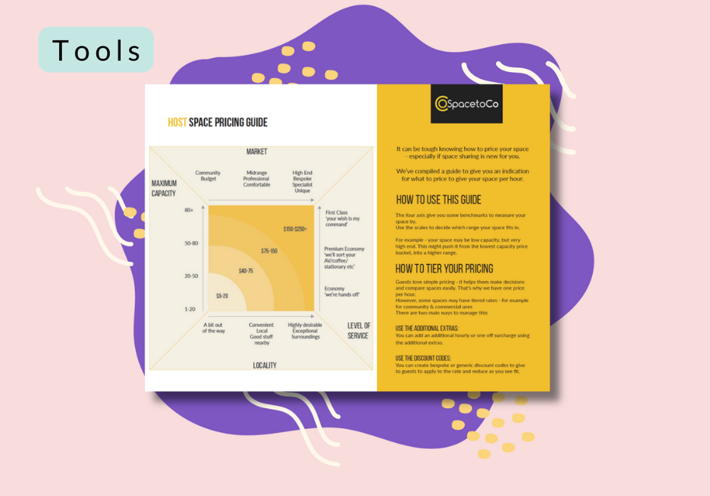 Pricing guideTools, Templates and Checklists for Community Centres and Venues_