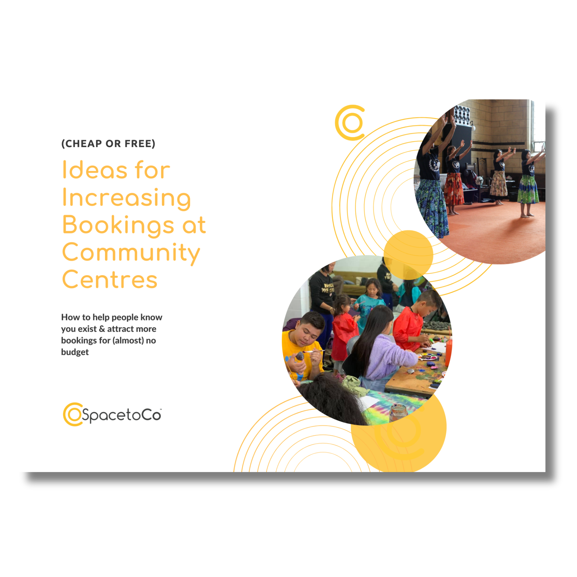 Ideas for increasing bookings at community centres resource cover