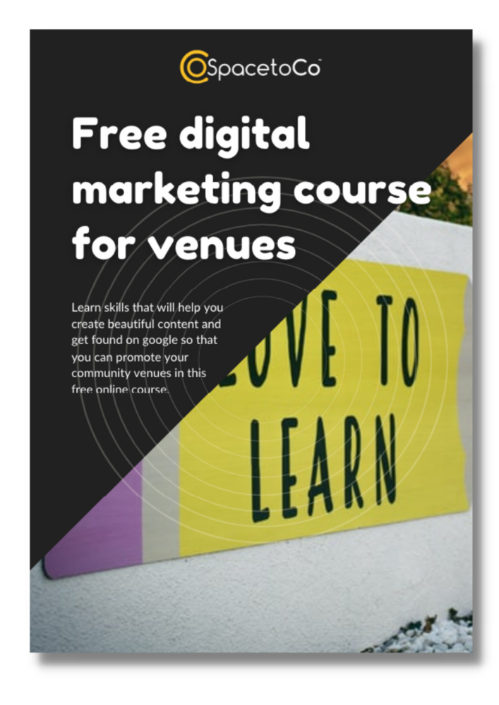 Free digital marketing course for community venues